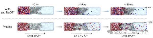 Case study from Nature Commun and Angewandte Chemie: How to use molecular dynamics (MD) to quantitatively analyze ion/water migration in membrane diffusion?