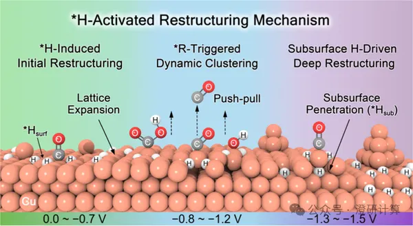 JACS:CO₂RR 催化剂为何越反应越粗糙?吸附氢给出新解释